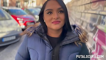 Colombian Latina Interracial Ass Blowjob 
