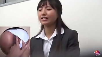 Office Pussy Fingering Asian Voyeur 